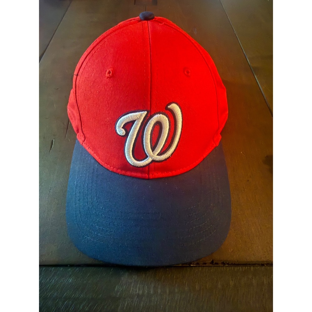Washington Nationals Baseball Cap OSFM Red Navy Blue W Logo Adjustable Hat MLB